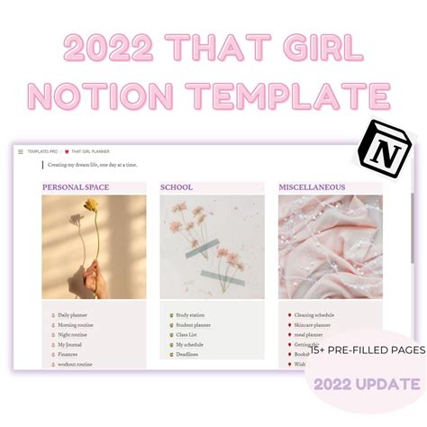 Listed on Jan 8, 2023. . That girl notion template